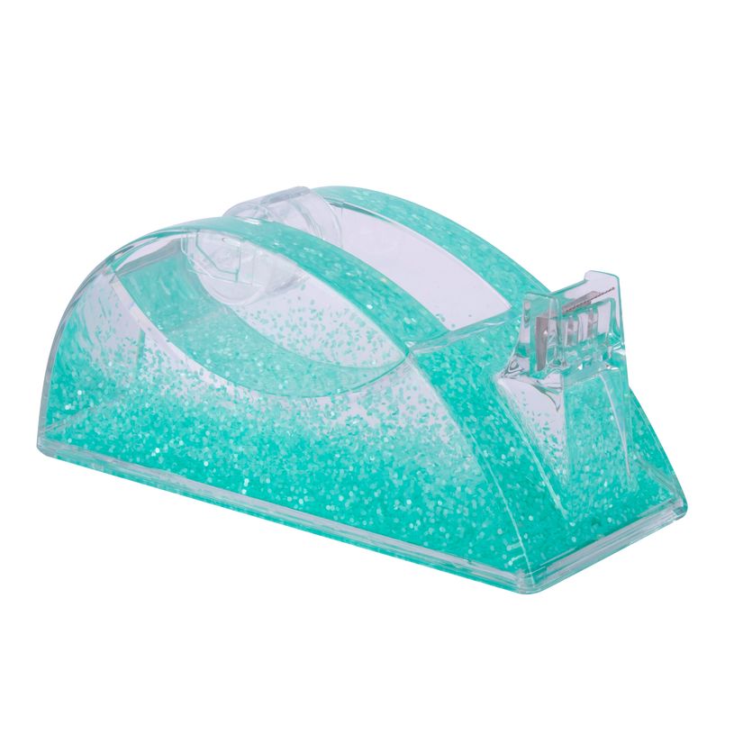 8410782188087-Distributeur de ruban vert pailleté - base stable 325 g - lame métallique - compatible rubans 19×33 --1