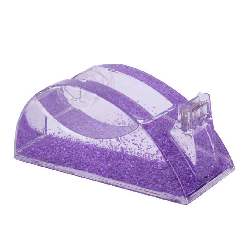 8410782188094-Distributeur de ruban lilas pailleté - stable 325 g - coupe nette - idéal bureau et petites tâches--1