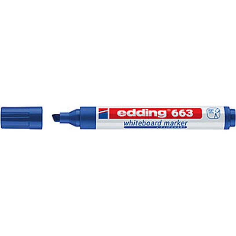 4004764850518-edding 663 - Marcador - para pizarra - azul - tinta de pigmento - 1-5 mm--1