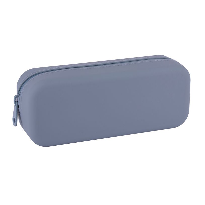 8410782195207-Trousse rectangulaire en silicone bleu Up North avec zip imperméable - design moderne et nettoyage fac--0