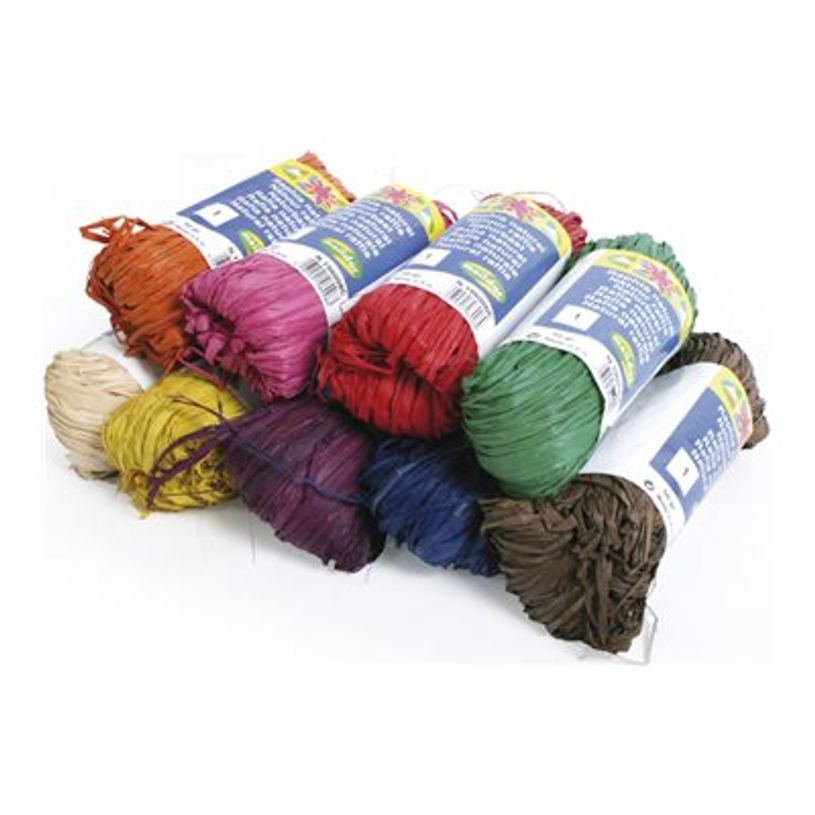 Corde En Raphia Naturel - 150 Mètres, Couleur Jaune Clair - Pour Emballage Cadeau, Décoration, Artisanat - Résistante Et Polyvalente