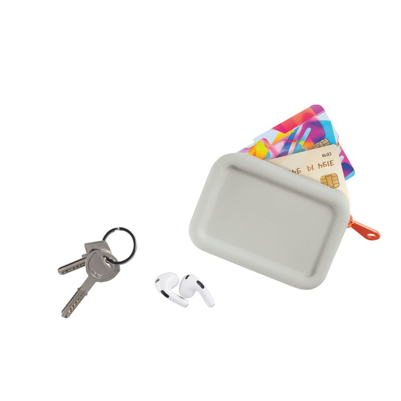 8410782199205-Porte‑monnaie silicone gris NEON avec zip orange fluo et design urbain - format compact et lavable--1