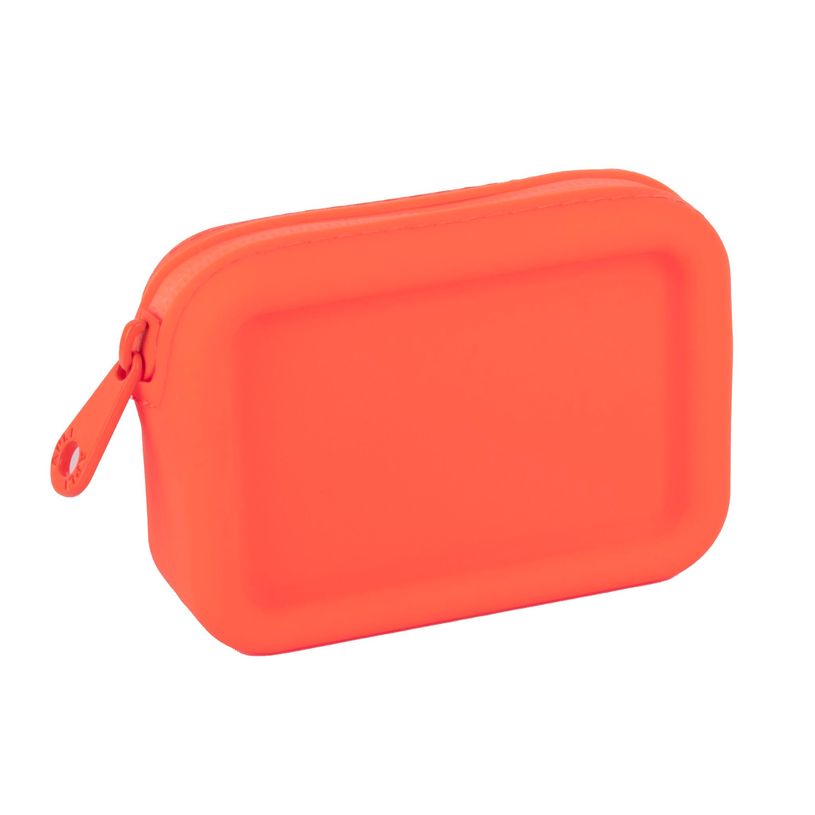 8410782199212-Porte‑monnaie silicone orange NEON avec design moderne - pratique au quotidien et entretien facile--0