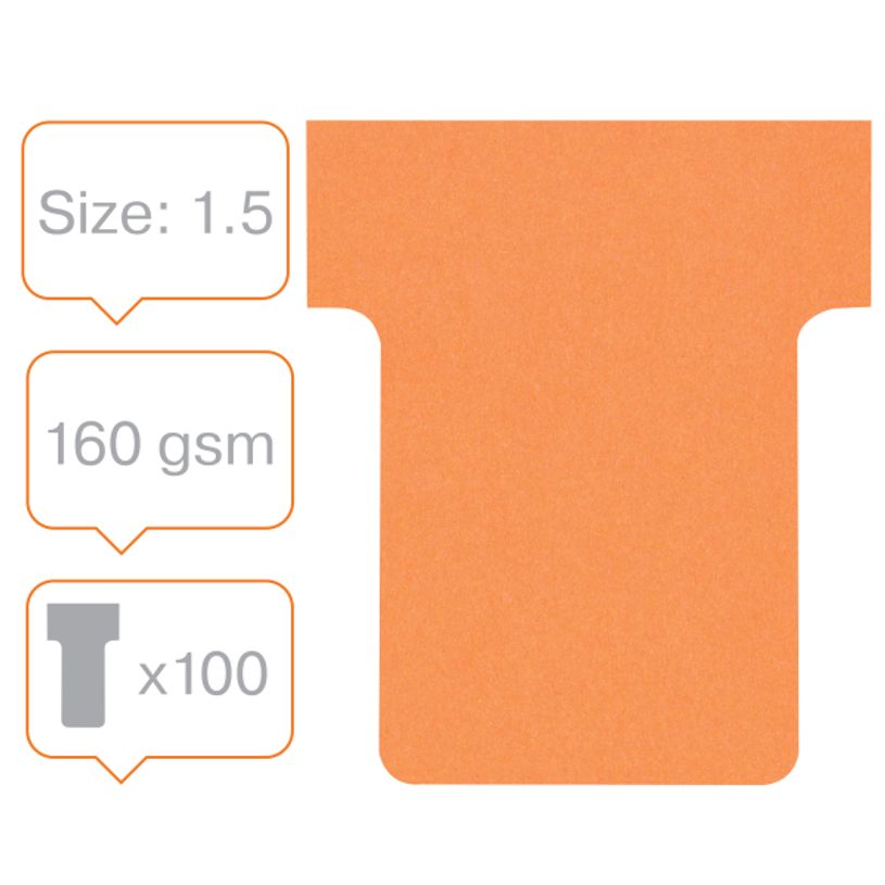 3147330002865-Nobo - 100 Fiches en T - Taille 1,5 - orange-P_2001509_2-1
