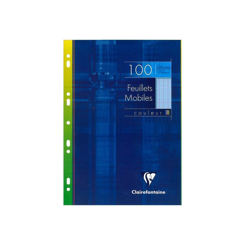 3329680174106-Clairefontaine - feuilles simples A4 - 100 pages - grands carreaux (Seyes) - perforées - ble-P_201741_1-0