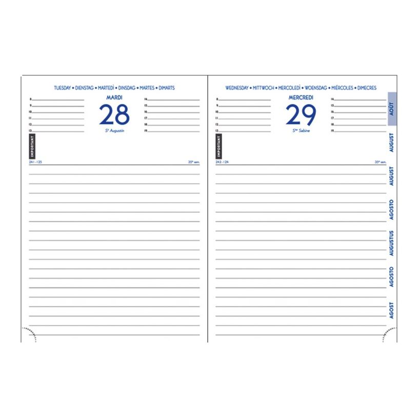 3660942000024-Agenda Winner - 1 jour par page - 12 x 17 cm - disponible dans différentes couleurs - Exa-P_2018412_19-18