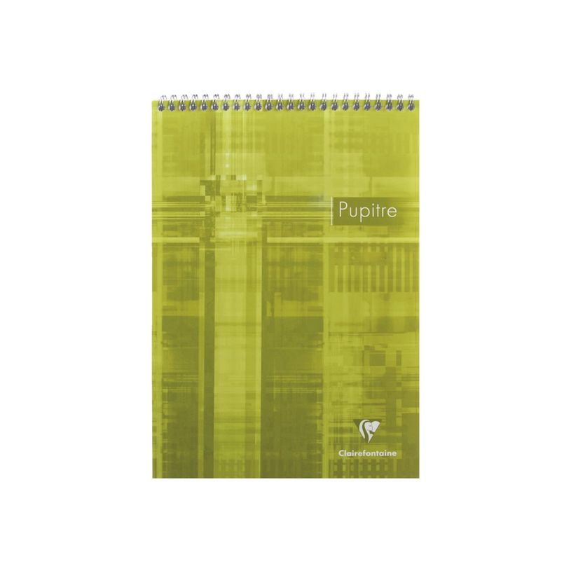 3329680815207-Clairefontaine - Bloc notes Pupitre - A4 - 160 pages - petits carreaux - à spirales - blanc-P_208152_1-0