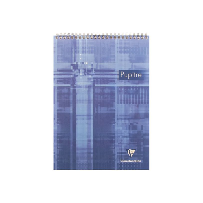 3329680815207-Clairefontaine - Bloc notes Pupitre - A4 - 160 pages - petits carreaux - à spirales - blanc-P_208152_2-1