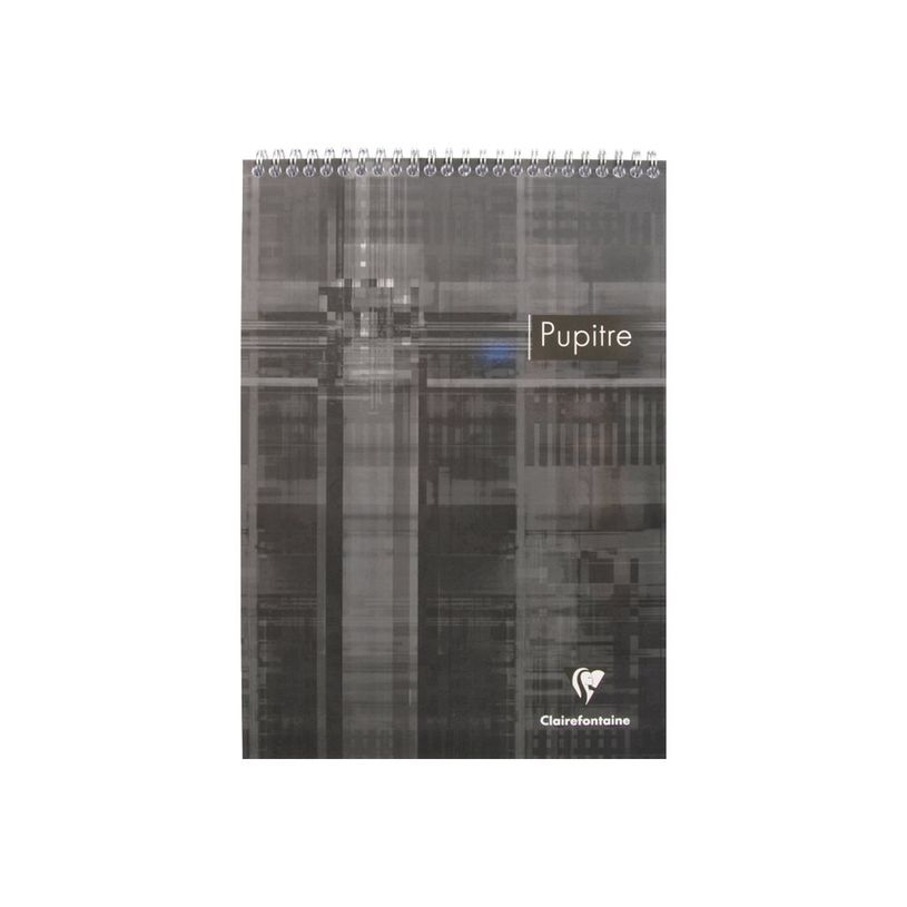 3329680815207-Clairefontaine - Bloc notes Pupitre - A4 - 160 pages - petits carreaux - à spirales - blanc-P_208152_3-2
