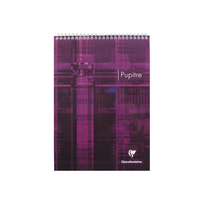 3329680815207-Clairefontaine - Bloc notes Pupitre - A4 - 160 pages - petits carreaux - à spirales - blanc-P_208152_4-3