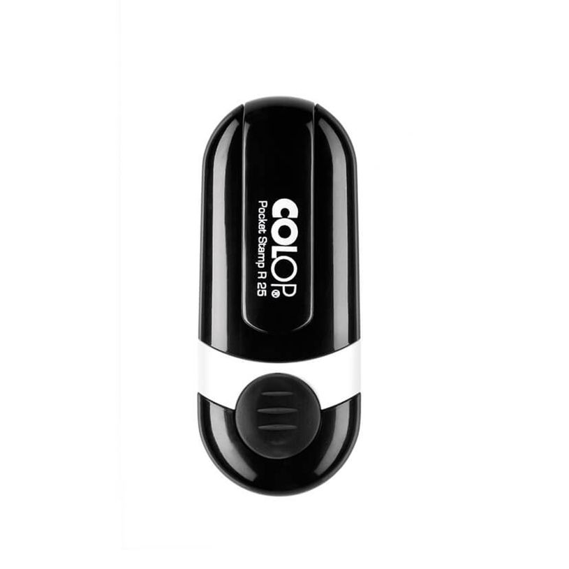 0000020910020-Colop Pocket Stamp R25 - Tampon de poche personnalisable - 4 lignes - format rond-P_2091002_1-0