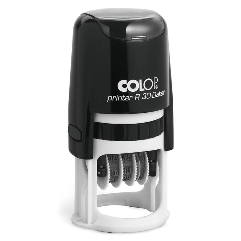 0000002093024-Colop Printer R30 - Tampon dateur personnalisable - 4 lignes - format rond-P_209302_1-0