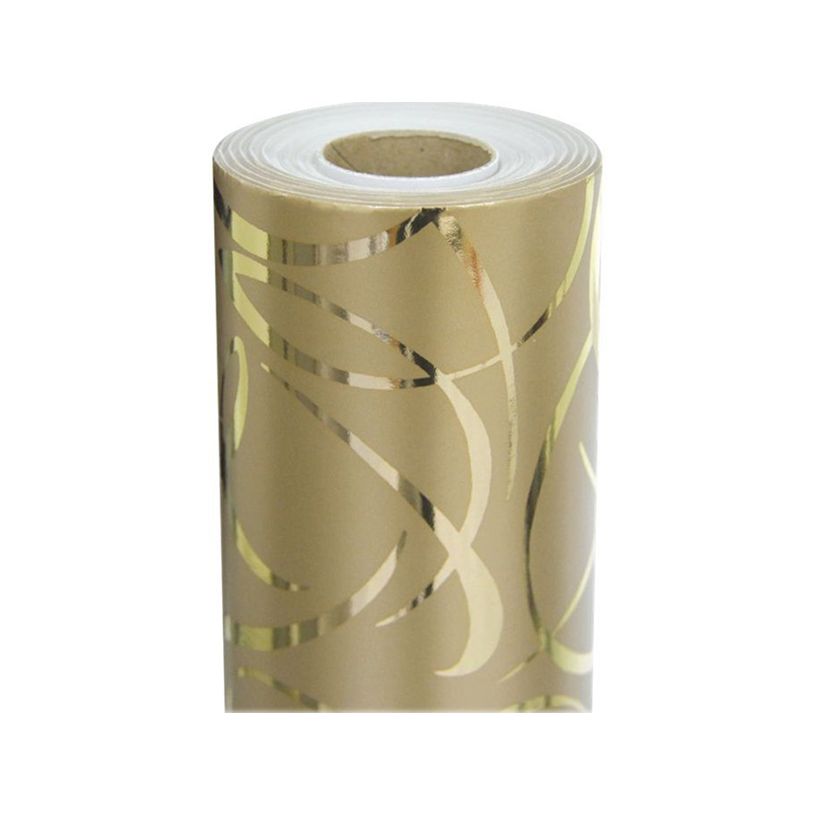 3065502118926-Clairefontaine Premium - Papier cadeau - 70 cm x 50 m - 80 g/m² - arabesques dorées-P_211892_1-0