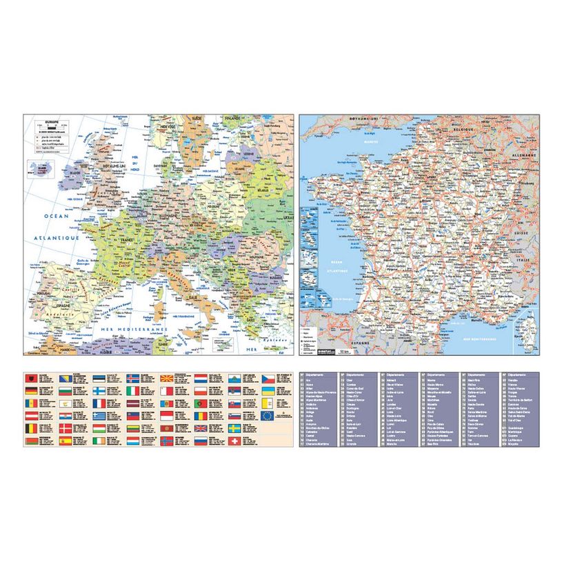 3371010201181-Quo Vadis Arc en Ciel - Calendrier horizontal 12 mois sur 1 face - 43 x 65 cm--1