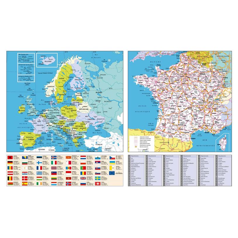 3371010201181-Quo Vadis - Calendrier mural - Français - Arc en ciel - Arc-en-ciel - 14 mois de décembre à janvier - 65x40,5 cm - Papier Clairefontaine blanc - Fabri--1