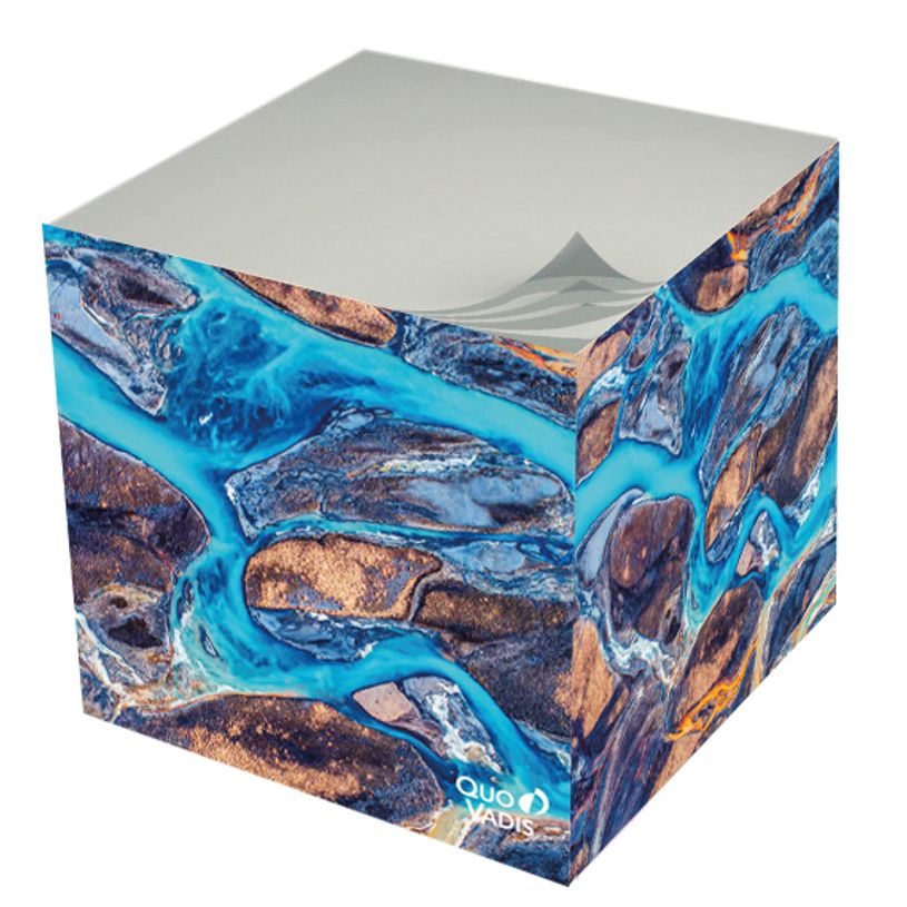 3371010503490-Quo Vadis - Bloc cube - Fantaisie - Multicolore - 9x9x8 cm - Papier Clairefontaine blanc - Fabrication --0