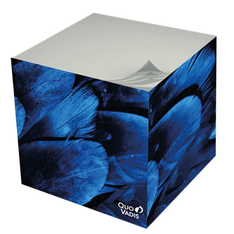 3371010503490-Quo Vadis - Bloc cube - Fantaisie - Multicolore - 9x9x8 cm - Papier Clairefontaine blanc - Fabrication --2