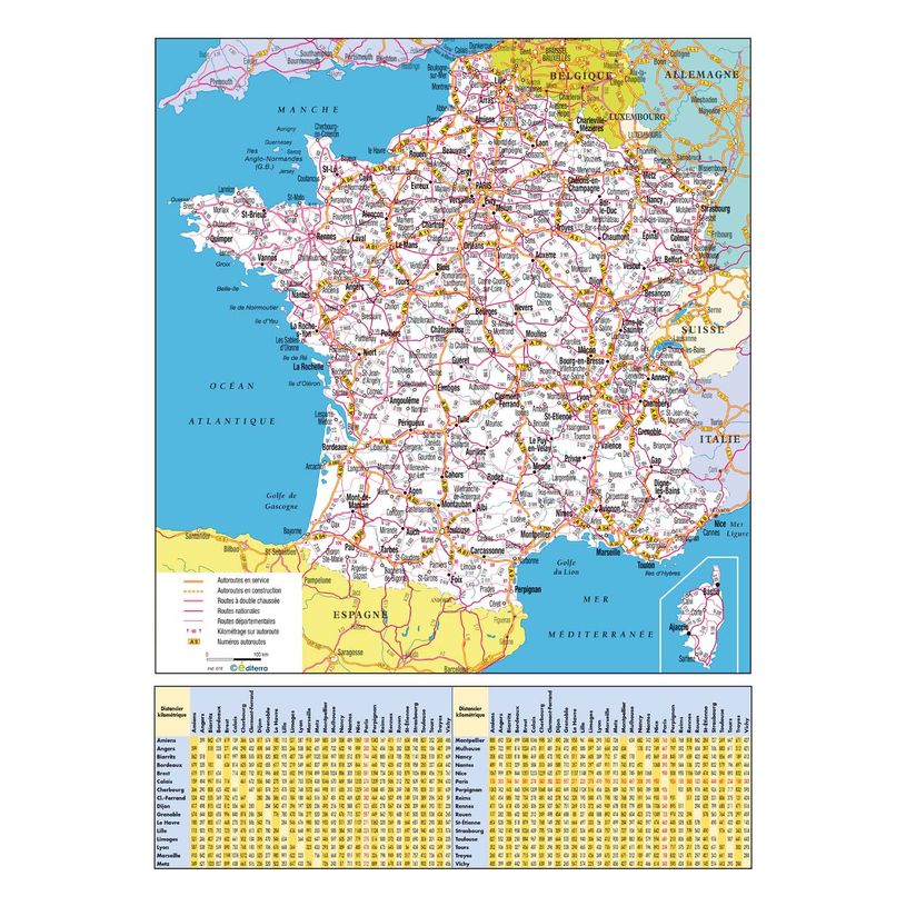 3371010214358-Quo Vadis - Calendrier mural - Français - Arc en ciel - Arc-en-ciel - 12 mois de janvier à décembre - 40,5x55 cm - Papier Clairefontaine blanc - Fabri--1