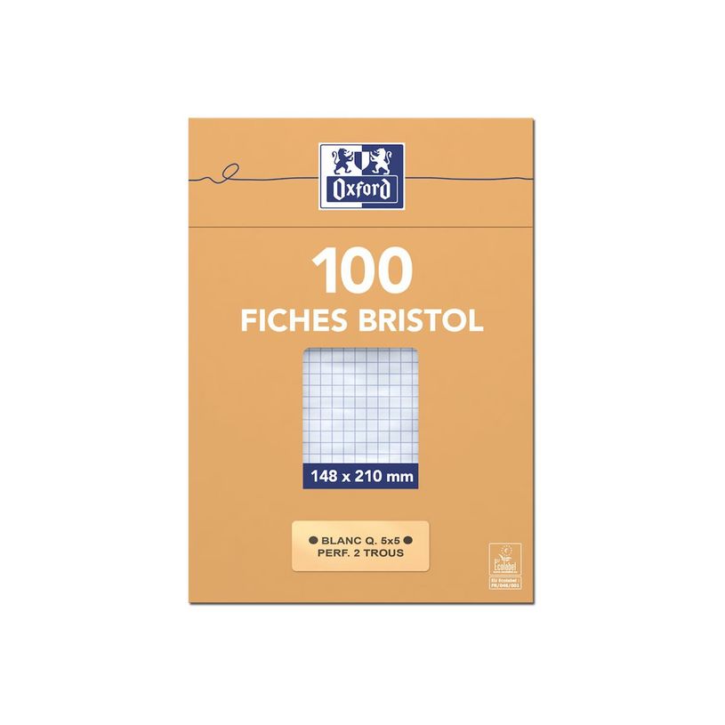 3020122361206-Oxford - Pack de 100 Fiches Bristol - A5 - petits carreaux - perforées - blanc-P_236120_5-1