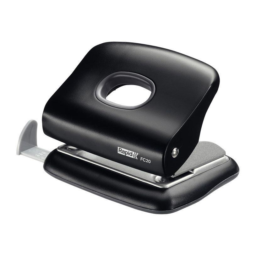 7313467218004-Rapid Fashion FC20 - Perforateur - 20 feuilles / 2 mm - métal  - noir-P_23721800_1-0