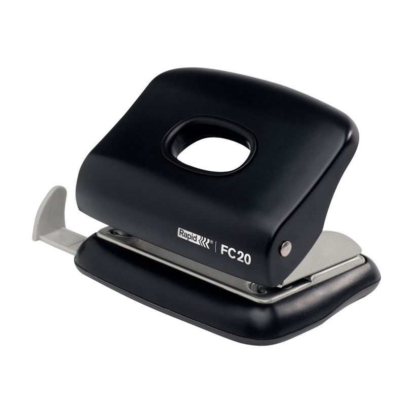 7313467218004-Rapid Fashion FC20 - Perforateur - 20 feuilles / 2 mm - métal  - noir-P_23721800_2-1