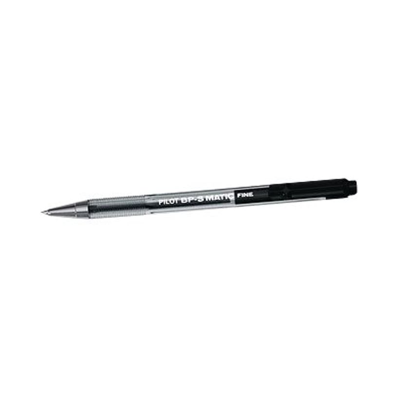 4902505156380-Pilot BP-S Matic - Stylo à bille - rétractable - noir - 0.7 mm-P_2550100_1-0