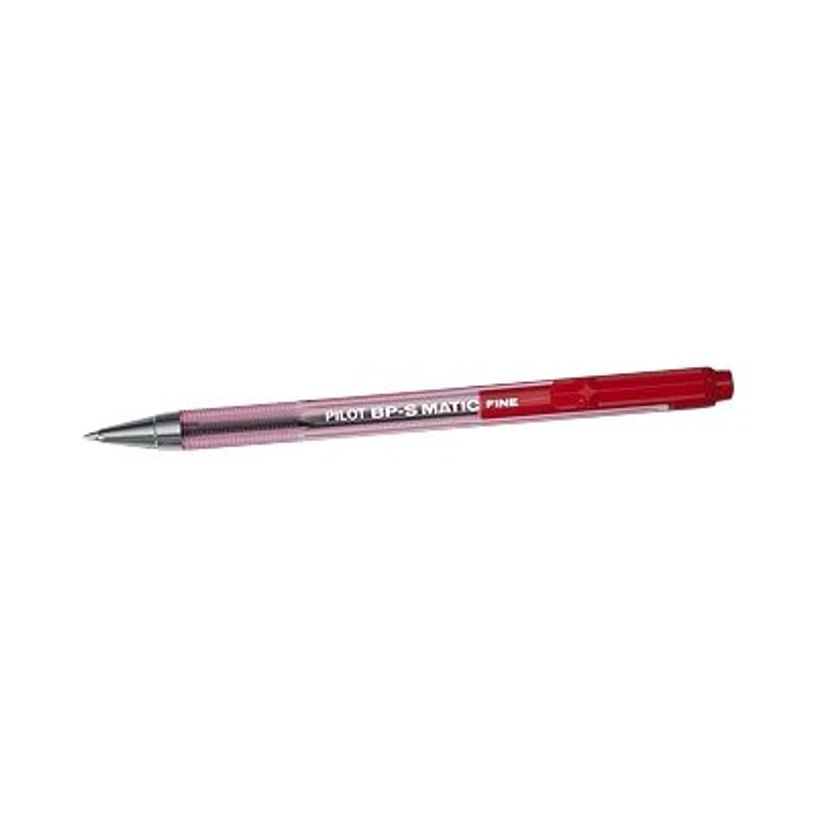 4902505156397-Pilot BP-S Matic - Stylo à bille - rétractable - rouge - 0.7 mm-P_2550308_1-0