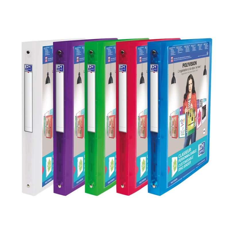 3045052630345-Oxford Polyvision - Classeur à anneaux personnalisable - Dos 30 mm - A4 - pour 100 feuilles - disponible-P_263034_3-4