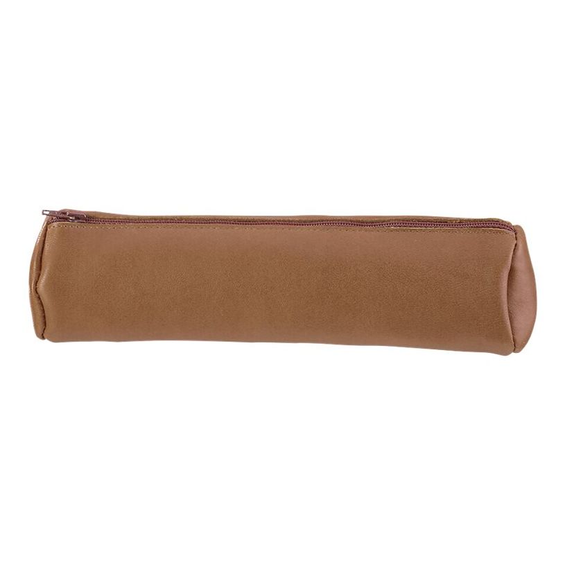3045052633803-Fourre-tout rond oxford cuir caramel marron- Hamelin-P_263380_3-4