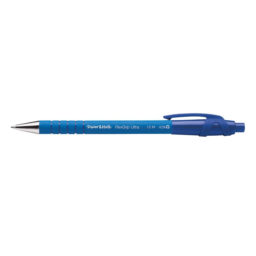 8008285265314-Paper Mate FlexGrip - 12 Stylos à bille - bleu - rétractable-P_2653105_2-1