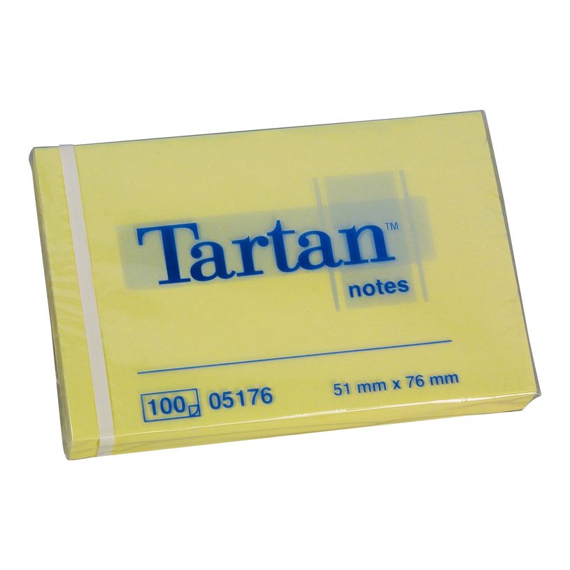 3134375267359-Notes repositionnables Tartan Jaunes - 76 x 51 mm-P_280551_1-0