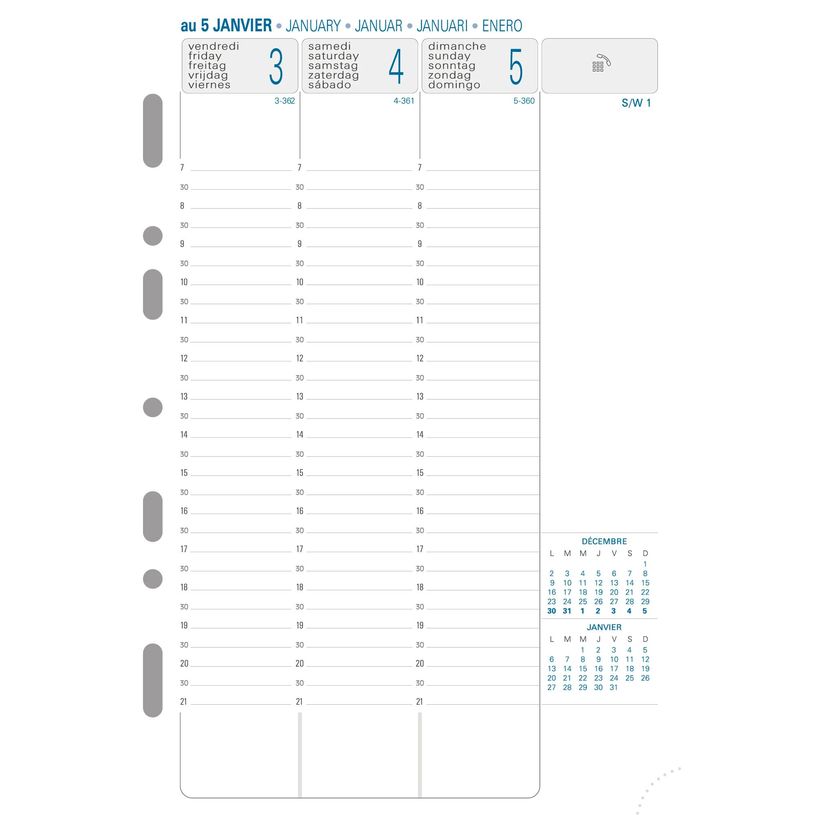 3660942001342-Exacompta Exatime 21 - Recharge pour organiseur - 1 semaine sur 2 pages - 16 mois - 14,2 x 21 cm--0