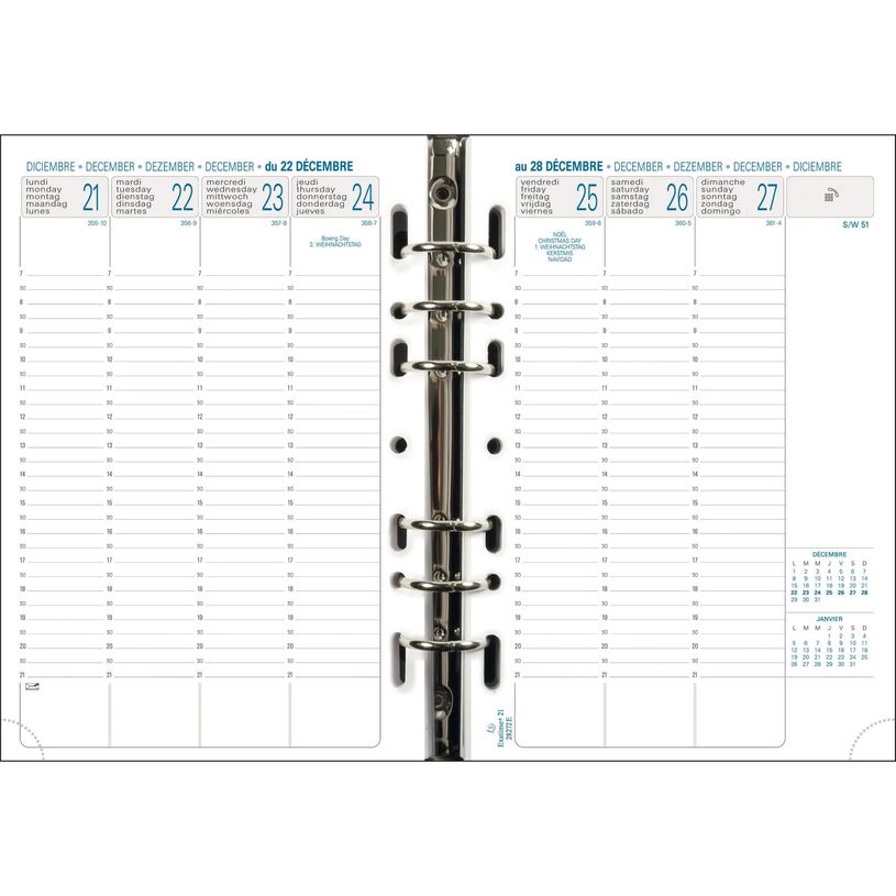 3660942001342-Exacompta Exatime 21 - Recharge pour organiseur - 1 semaine sur 2 pages - 16 mois - 14,2 x 21 cm--1