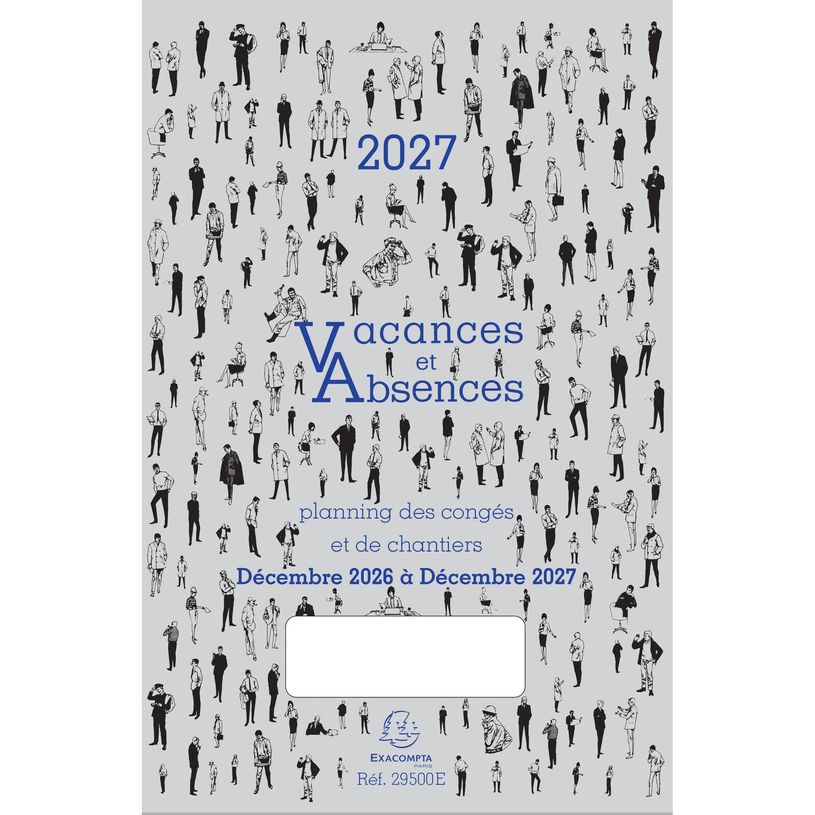 3660942001380-Planning des congés - Vacances et absences de Décembre 2026 à décembre 2027 - Exacompta--0