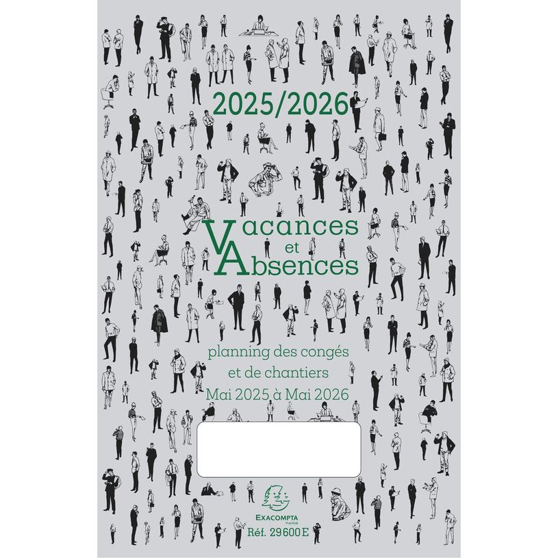 3660942001182-Planning des congés - Vacances et absences de Mai 2025 à Mai 2026 - Exacompta--0