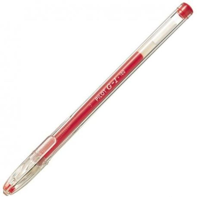 4902505130229-Pilot G-1 - Bolígrafo - rojo - tinta de gel - 0.5 mm - extrafino--1