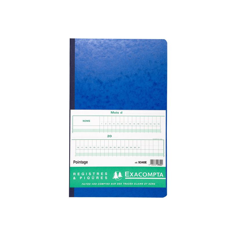 3130632093402-Exacompta - Registre de pointage - 40 x 24 cm - 80 pages-P_289340_1-0