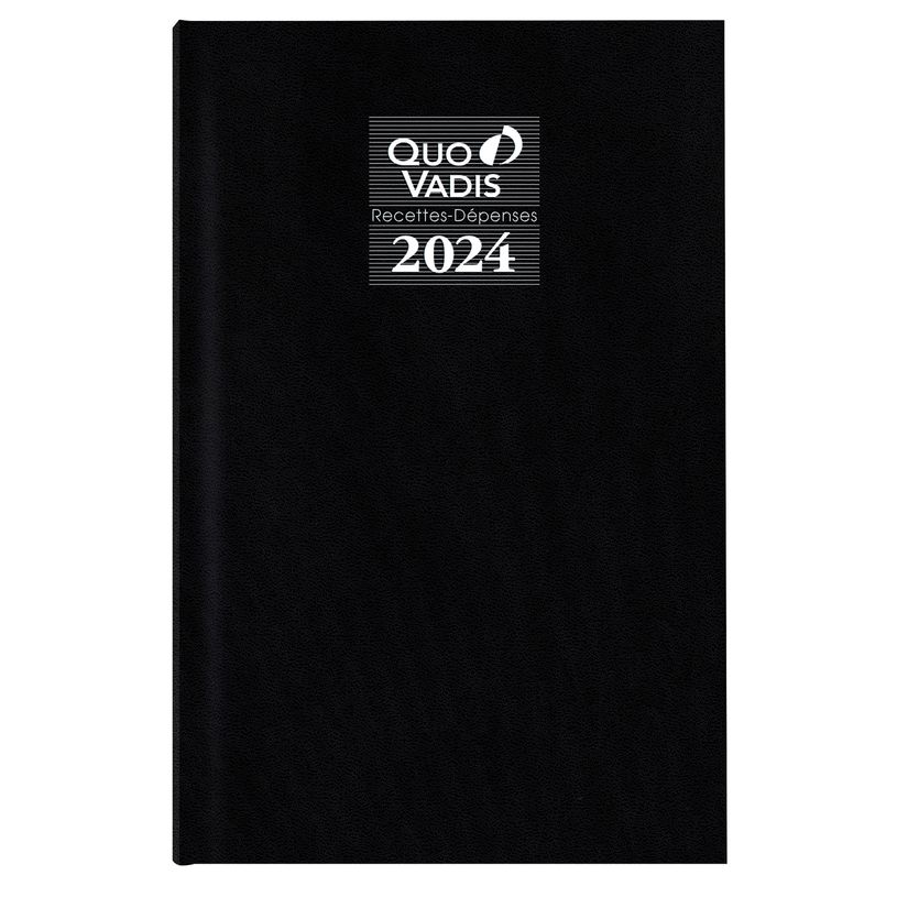 0400002910824-Agenda Vanolin recettes et dépenses - 1 jour par page - 13 x 21 cm - noir - Quo Vadis-P_291082_1-0
