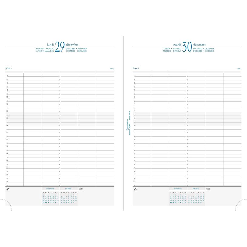 3660942001472-Agenda Barbara Journal 29/1 - 1 jour par page (1er volume) - 21 x 29,7 cm - disponible dans différentes cou--2