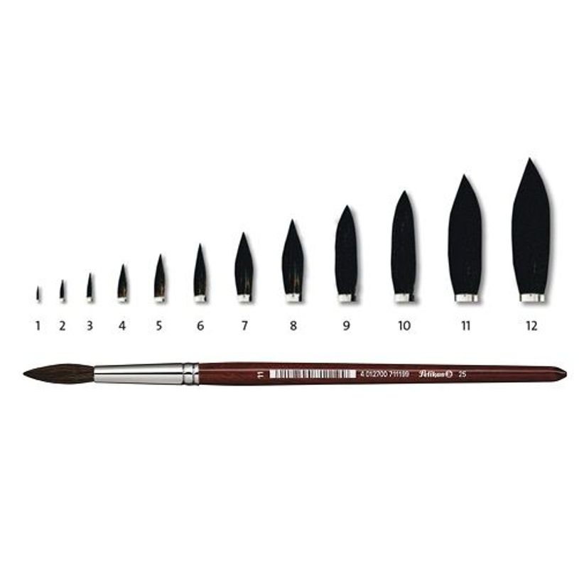 4012700711175-Pelikan 25 - pinceau - rond - taille : 9-P_300000758_1-0