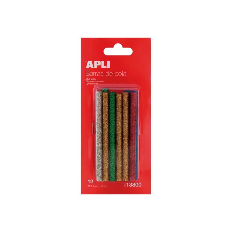 8410782138006-APLI kids - 12 bâtons de colle pour pistolet à colle - couleurs pailletées-P_300002317_2-0