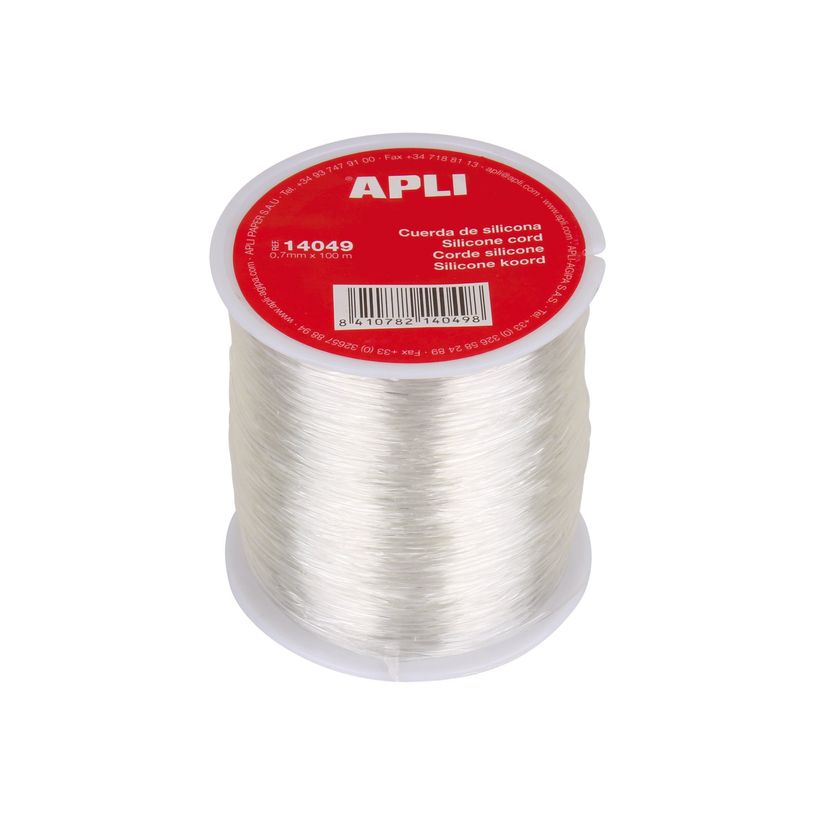 8410782140498-Apli Agipa - Bobine de fil silicone - 0,7 mm x 100 m - transparent-P_300002347_1-0