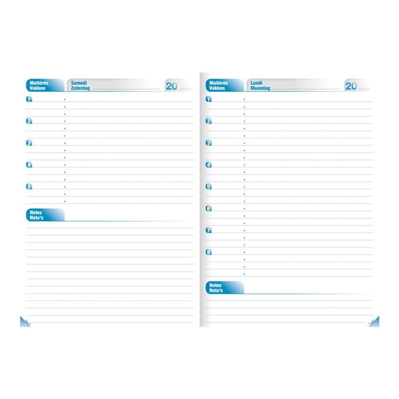 3329680954708-Clairefontaine - class journal - A5 - 120 feuilles-P_300003878_1-4