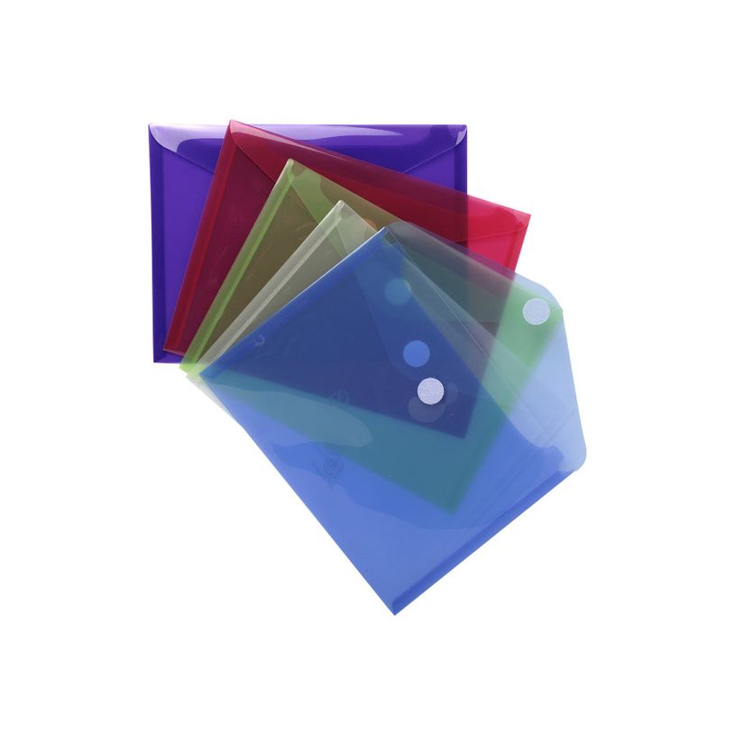 3130630567202-Exacompta - 5 Pochettes enveloppes à scratch - A5 - pour 90 feuilles - couleurs assorties-P_300005379_1-0