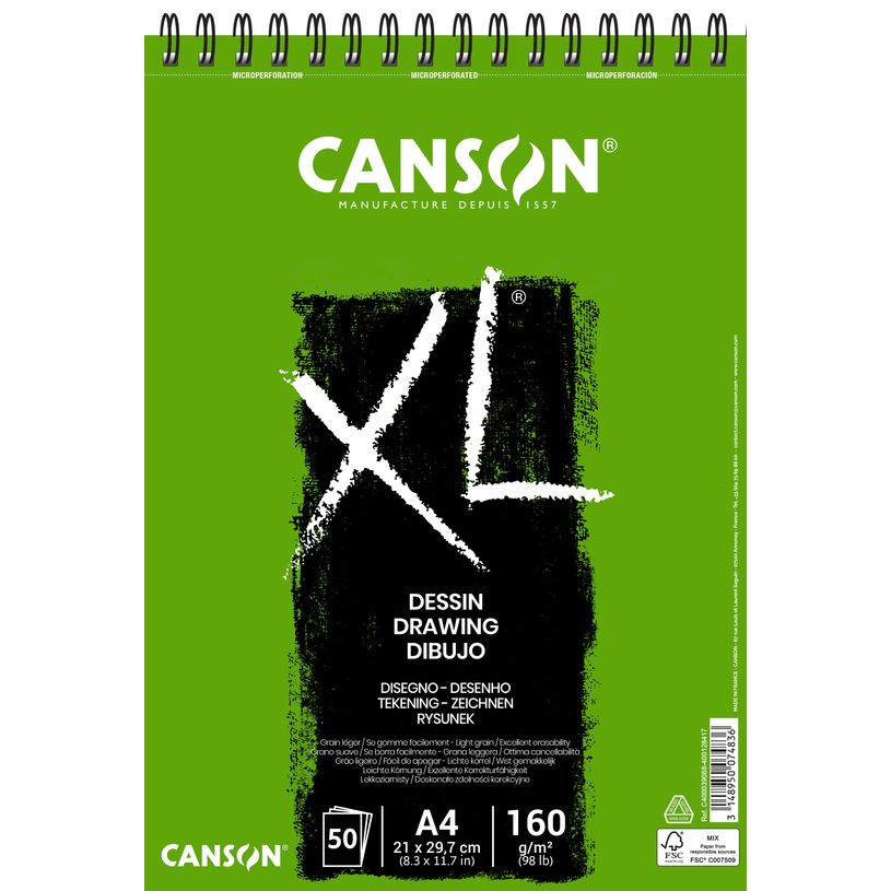 3148950074836-CANSON XL - papier à dessin - A4 - 50 feuilles-P_300005926_1-0