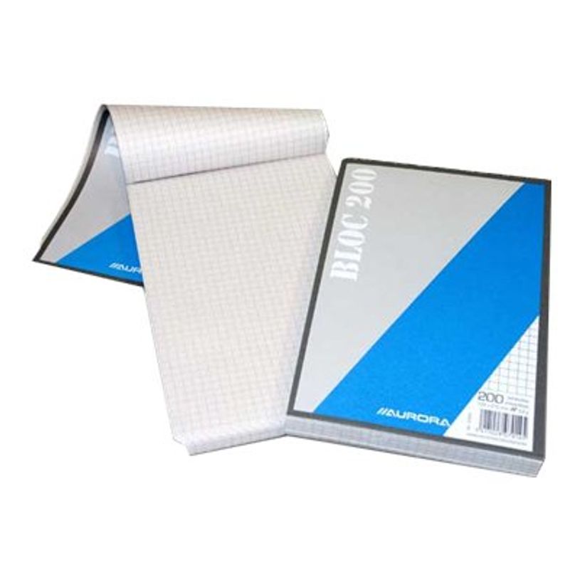 5411028070145-Aurora Office BLOC 200 - bloc-notes - 135 x 210 mm - 200 feuilles (pack de 5)-P_300006414_1-0