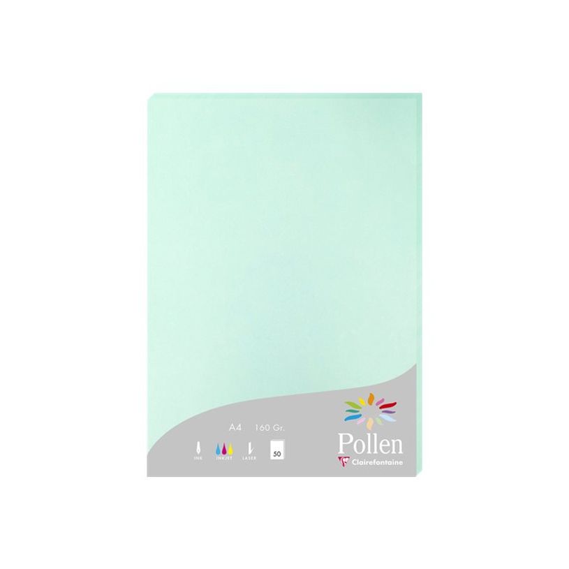 3329680142334-Pollen - papier teinté - 50 feuille(s) - A4 - 160 g/m²-P_300006457_1-0