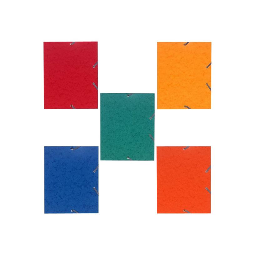 3130630552000-Exacompta Nature Future - Chemise à élastique à 3 rabats - A5 - couleurs assorties-P_300006525_1-2