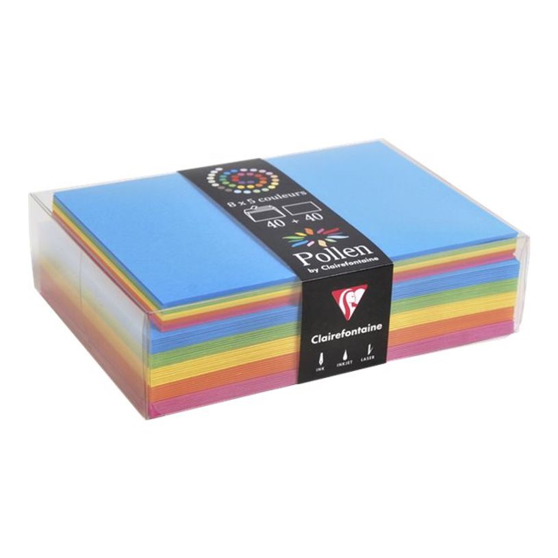 3329680208122-Pollen Été - enveloppe - International C6 (114 x 162 mm) - côté ouvert - pack de 40-P_300007136_1-0