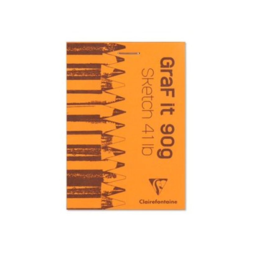 3329680966299-Clairefontaine Graf It - glued sketch pad - A7 - 80 feuilles-P_300007881_1-0